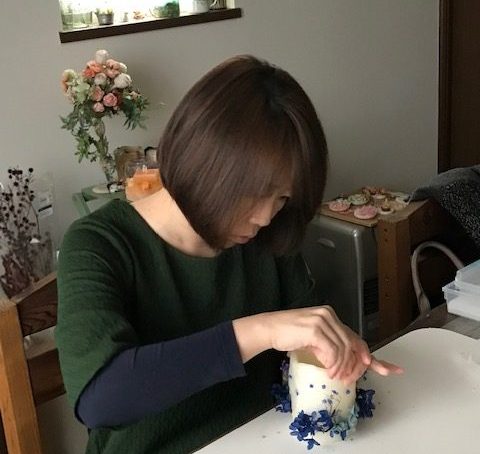 花キャンドル制作体験